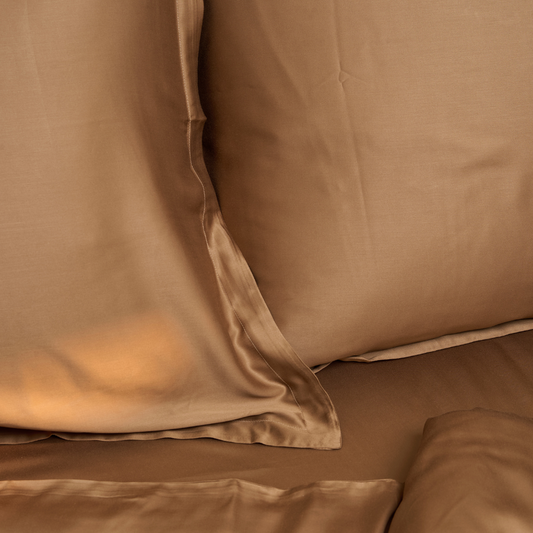 Kissenbezug Öko Bambus - weich, atmungsaktiv & hautfreundlich (Haselnuss)