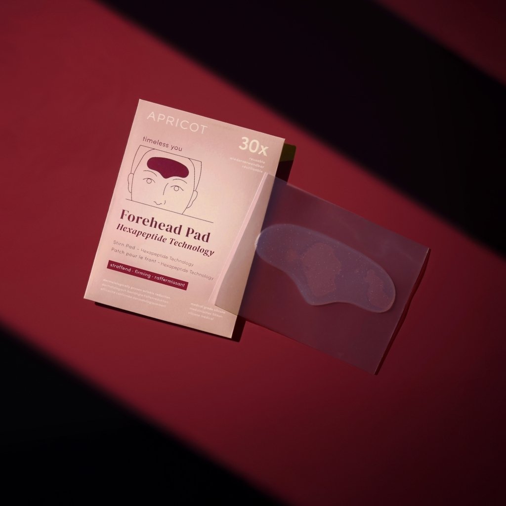 Wiederverwendbares Stirn Pad mit Hexapeptide APRICOT
