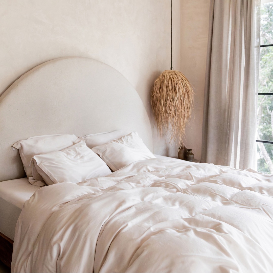 Tencel™ Lyocell Twill Bettwäsche-Set - atmungsaktiv, weich und nachhaltig (Beige)