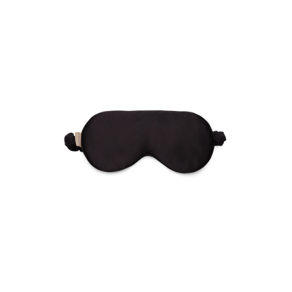 Schlafmaske aus 100% Seide für tiefen Schlaf |  schwarz