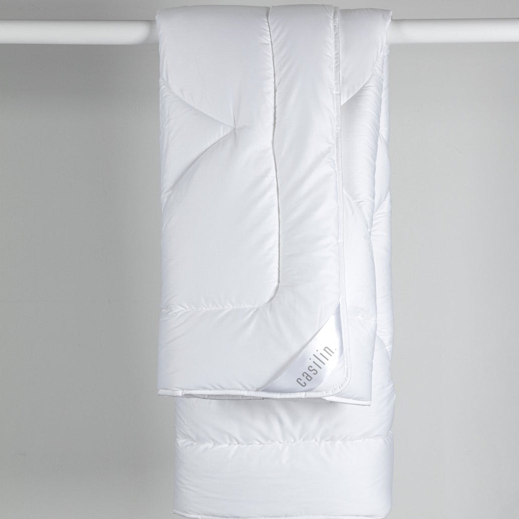 4-Jahreszeiten-Bettdecke (zwei Bettdecken mit Druckknöpfen) mit Tencel-Satin-Bezug (Satin Duo)