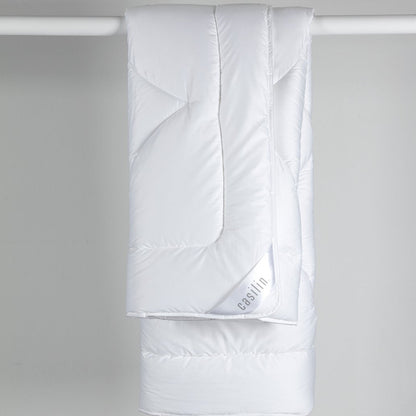 4-Jahreszeiten-Bettdecke (zwei Bettdecken mit Druckknöpfen) mit Tencel-Satin-Bezug (Satin Duo)