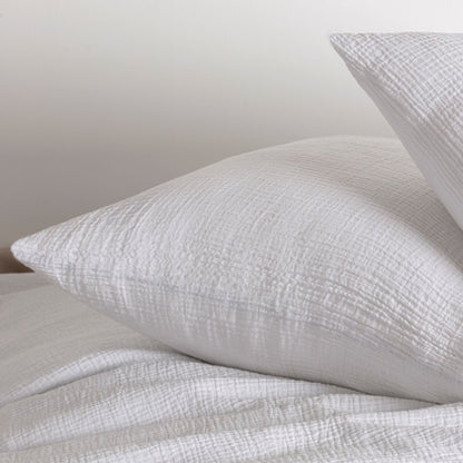 Bettwäsche aus Musselin - sanft, atmungsaktiv & pflegeleicht (White)