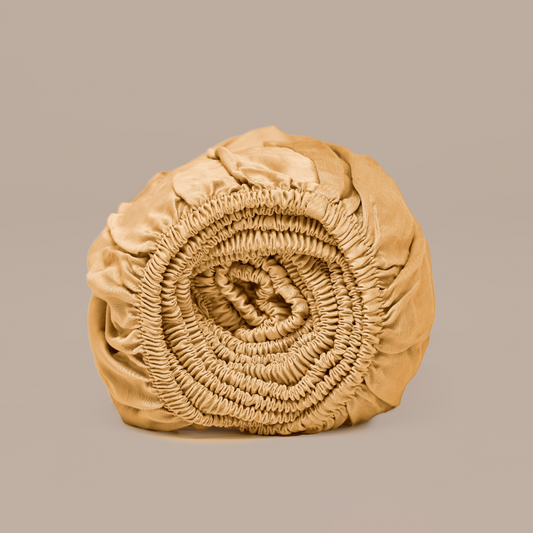 Spannbettlaken Öko-Bambus - weich, atmungsaktiv & nachhaltig (Ockergelb)