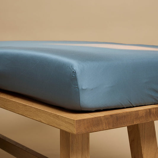 Spannbettlaken Öko-Bambus - weich, atmungsaktiv & nachhaltig (Ozeanblau)