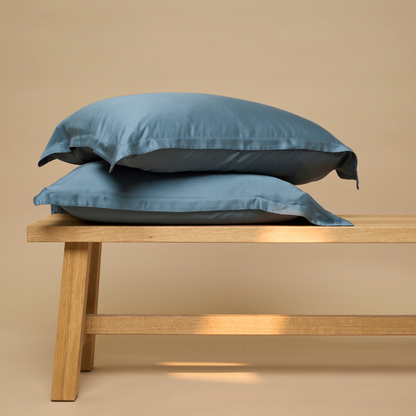 Kissenbezug Öko Bambus - weich, atmungsaktiv & hautfreundlich (Ozeanblau)