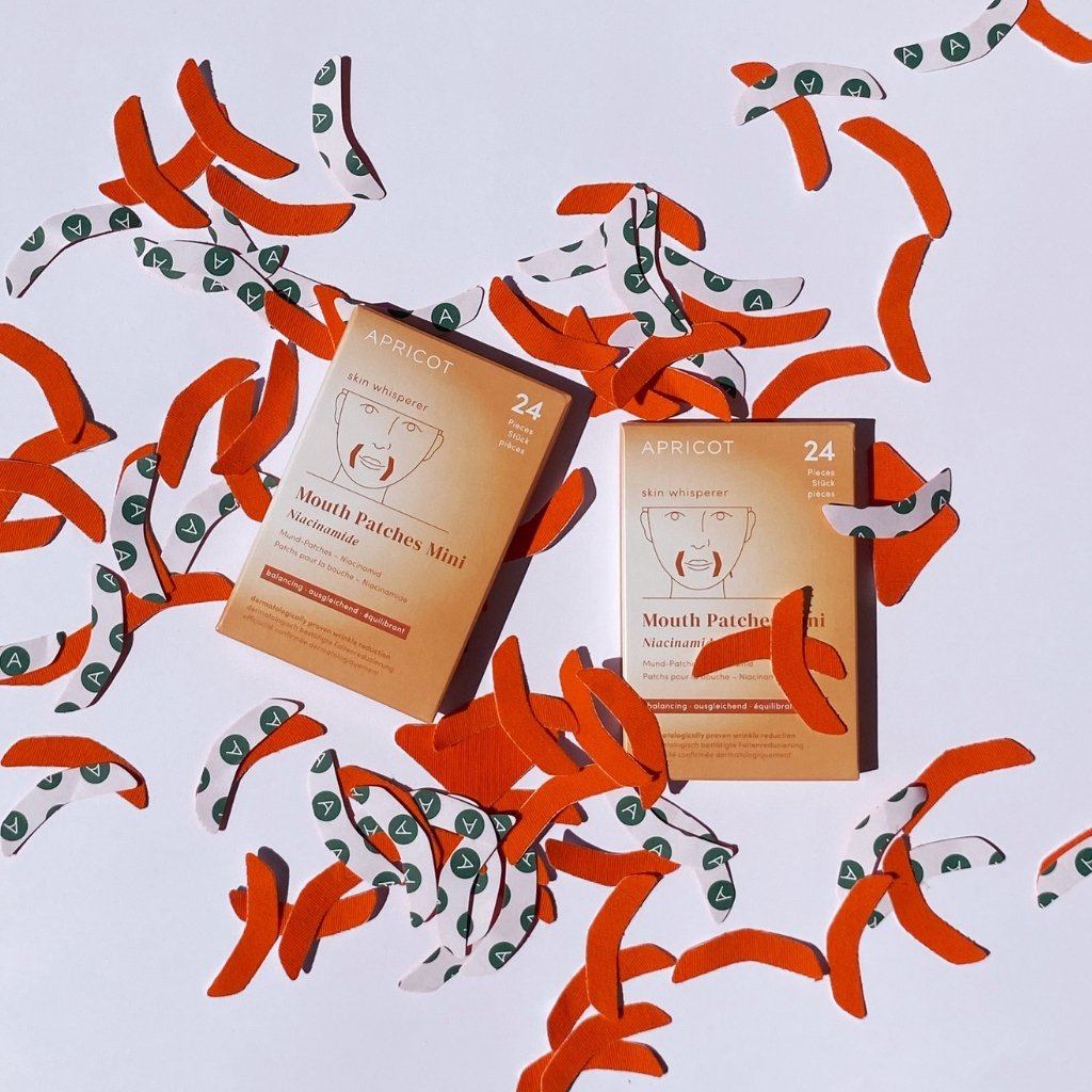 Mund- und Nasolabial Pads mit Niacinamid APRICOT (24 Stück)