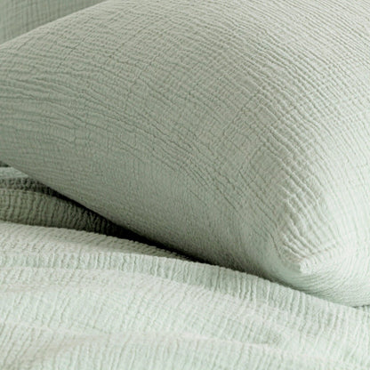 Bettwäsche aus Musselin - sanft, atmungsaktiv & pflegeleicht (Pastel Green)