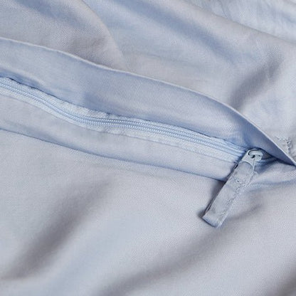 Tencel™ Lyocell Twill Bettwäsche-Set - atmungsaktiv, weich und nachhaltig (Hellblau)