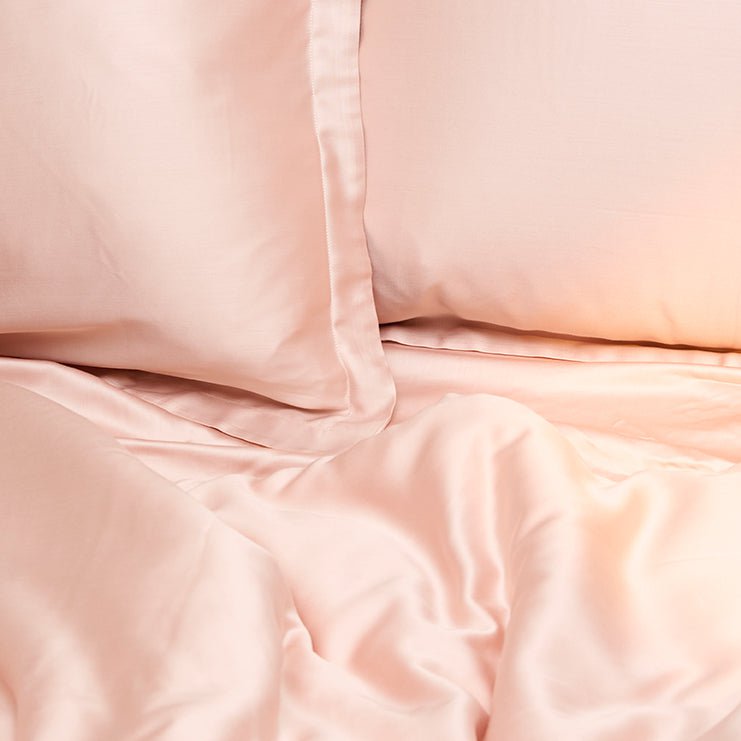 Bettwäsche Eco Bambus - atmungsaktiv, weich & nachhaltig (Abdeckpulver Pfirsich)