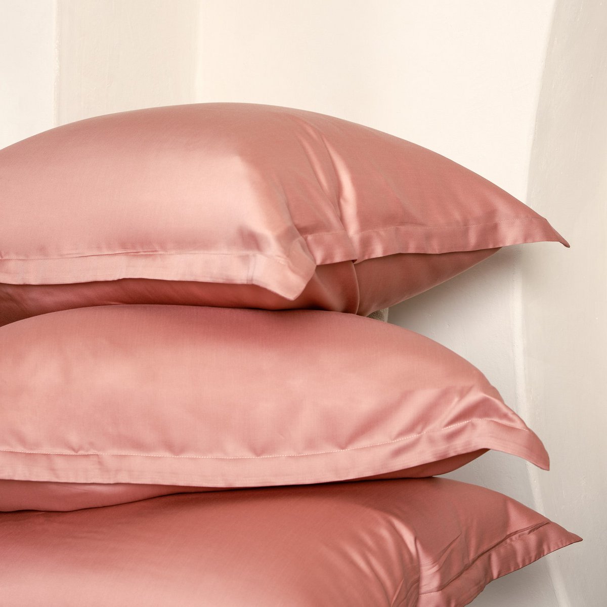 Kissenbezug TENCEL™ Satin - seidig weich & hautfreundlich (Terra Pink)