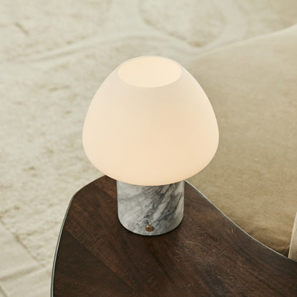 Wiederaufladbare Marmor Lampe   Dimmfunktion weiß SONVELIA