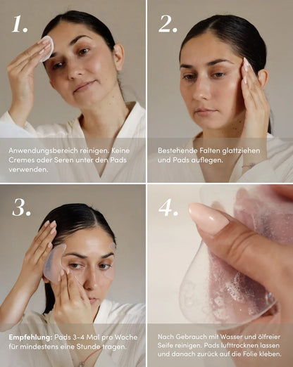 Wiederverwendbare_APRICOT_Augen_Schaefen_Pads_Hexapeptide_Technology_SONVELIA