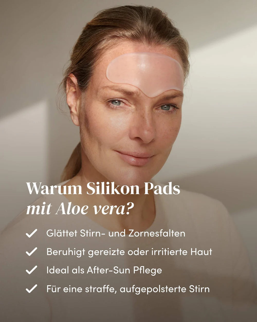 Wiederverwendbares APRICOT Stirn Pad mit Aleo Vera