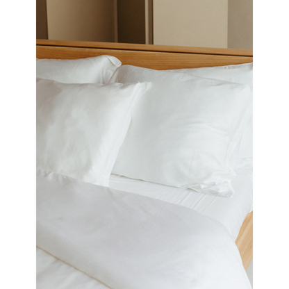Kissenbezug Öko Bambus - weich, atmungsaktiv & hautfreundlich (weiß)