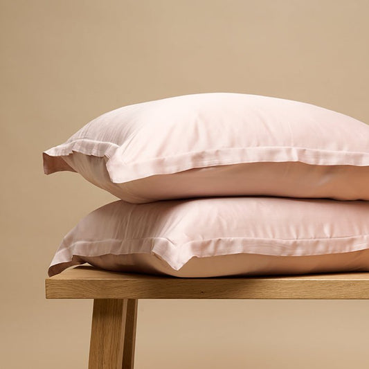 Kissenbezug Öko Bambus - weich, atmungsaktiv & hautfreundlich (Powder Pfirsich)