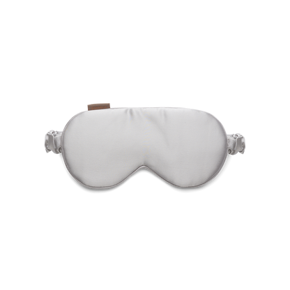 Schlafmaske aus 100% Seide für tiefen Schlaf |  Perlen-Grau