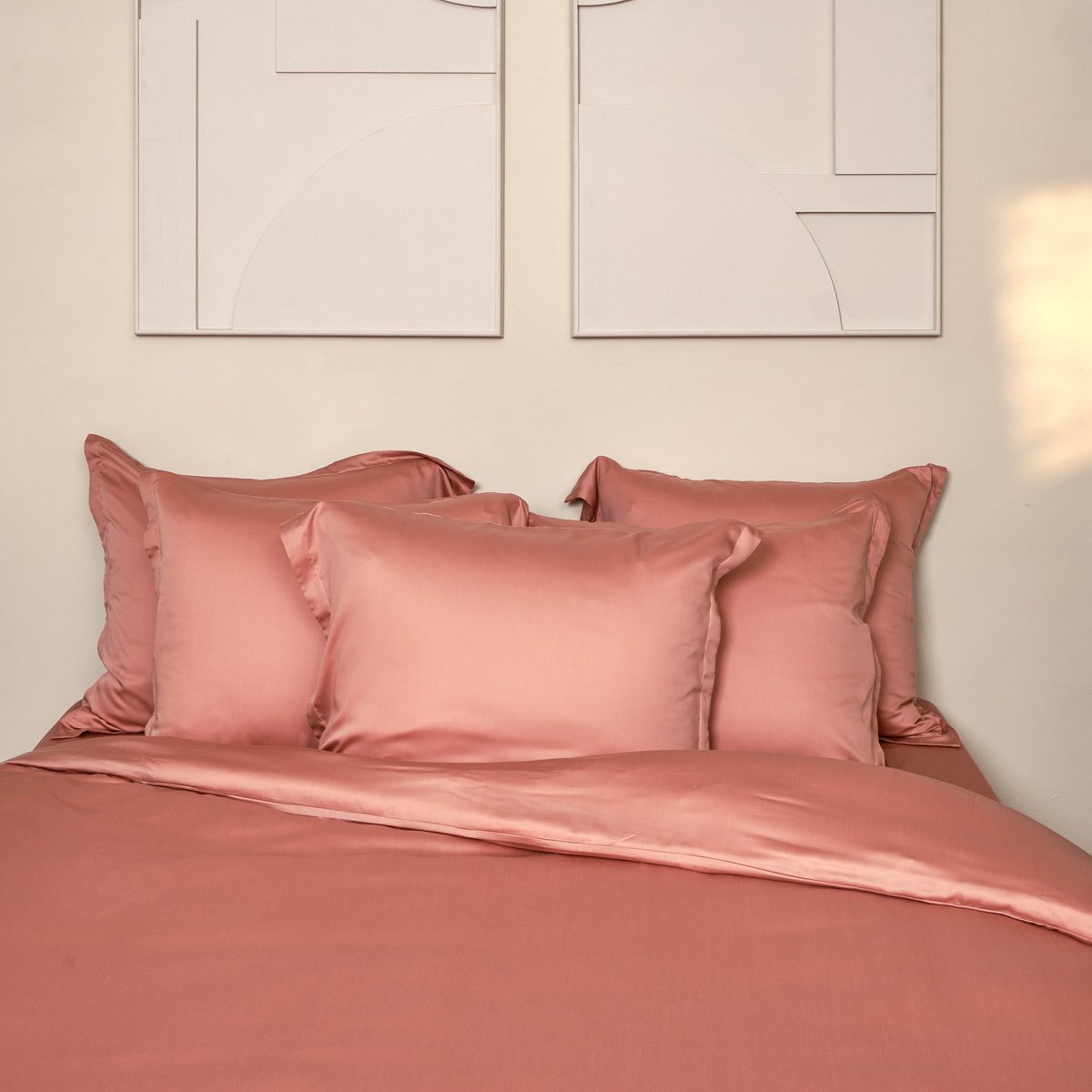 Kissenbezug TENCEL™ Satin - seidig weich & hautfreundlich (Terra Pink)