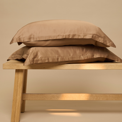 Kissenbezug Öko Bambus - weich, atmungsaktiv & hautfreundlich (Haselnuss)