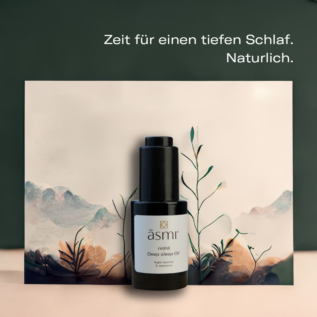 Ayurvedisches Nidra Tiefschlaföl - 100 % natürliche Himalaya-Kräuter für erholsamen Schlaf (30 ml)