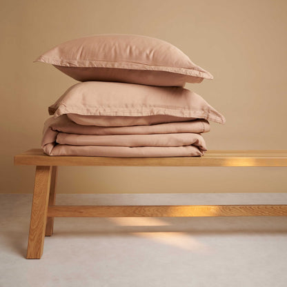 Tencel™ Lyocell Twill Bettwäsche-Set - atmungsaktiv, weich und nachhaltig (Pfirsich)