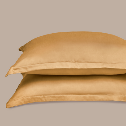 Kissenbezug Öko Bambus - weich, atmungsaktiv & hautfreundlich (Ockergelb)