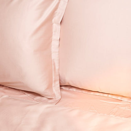 Kissenbezug Öko Bambus - weich, atmungsaktiv & hautfreundlich (Powder Pfirsich)