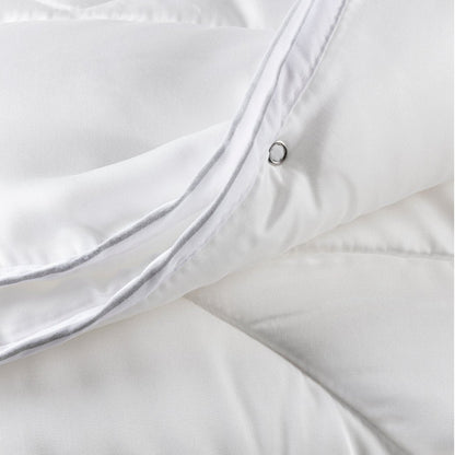 4-Jahreszeiten-Bettdecke (zwei Bettdecken mit Druckknöpfen) mit Tencel-Satin-Bezug (Satin Duo)